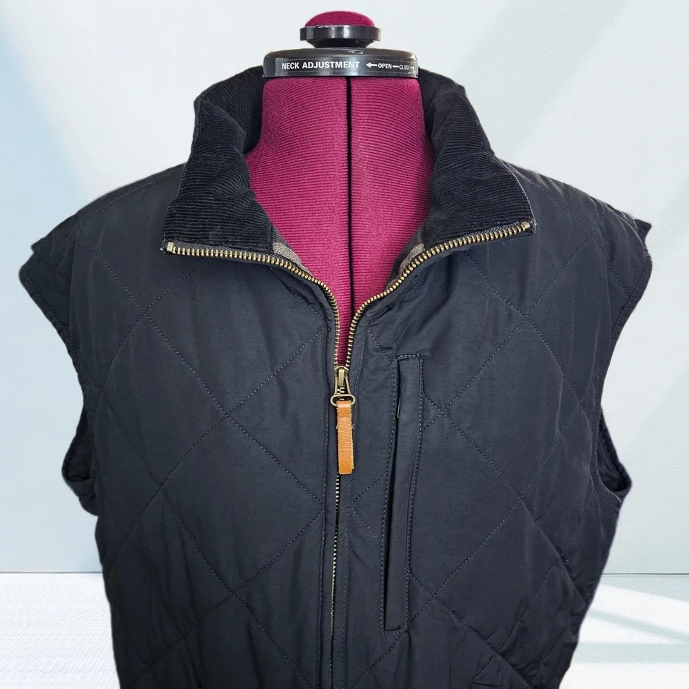 J. Crew Sussex Quilted Primaloft Vest Jacket Coat Navy Blue Men's